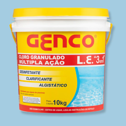 GENCO - CLORO GRANULADO ESTABILIZADO 3X1 10KG - comprar online