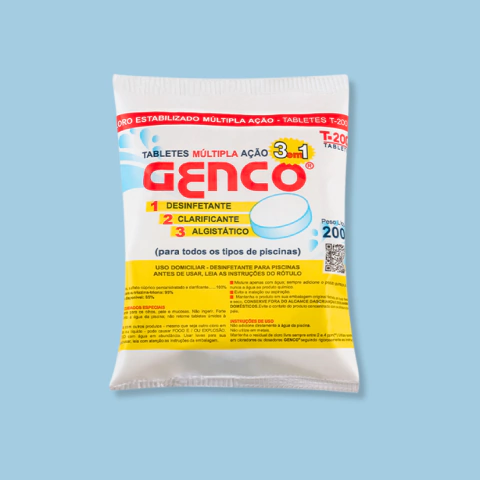 GENCO - PASTILHA DE CLORO 3X1 200GR - comprar online