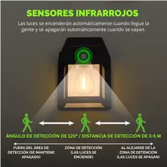Farol solar exterior con sensor en internet