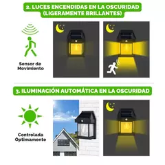 Farol solar exterior con sensor - comprar online