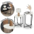 Conjunto 2 Mesas Laterais Dobráveis - comprar online