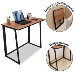 Mesa e Escrivaninha Dobrável com Pés em Aço