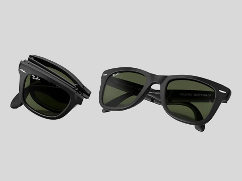 FOLDING WAYFARER RB4105 601S (negro mate)