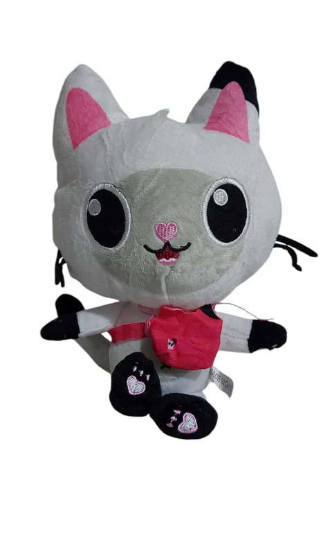 PELUCHE WHITE CAT 20CM