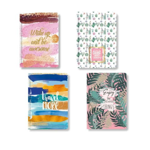 Libreta Nro.6 Flex encuadernada Pinceladas/Flowers - comprar online