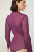 Body Roxo Plum De Tricot Fininho - Animale - Sandra Galvao Boutique