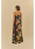 Vestido Longo Alca Vestida De Flor - Farm - Sandra Galvao Boutique