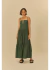 Vestido Longo Recortes - Farm
