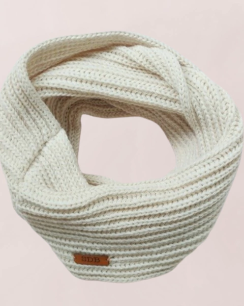 Cuello infinito tejido natural - comprar online