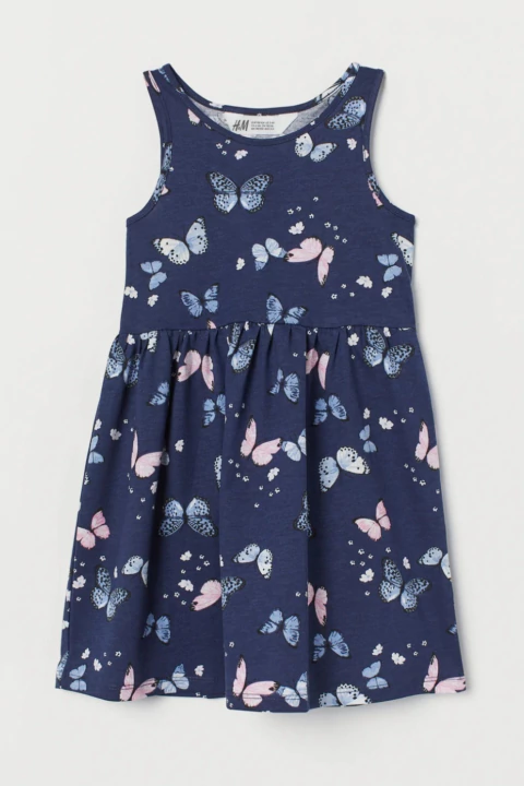 Vestido hym azul mariposas - comprar online