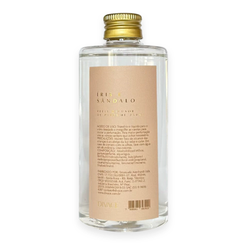 REFIL DIFUSOR DE AROMAS ÍRIS E SÂNDALO 250ML - comprar online
