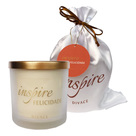 VELA PERFUMADA INSPIRE FELICIDADE 200G - comprar online
