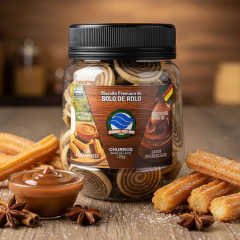 BIscoito Artesanal Premium de Bolo de Rolo 125g - CHURROS - comprar online