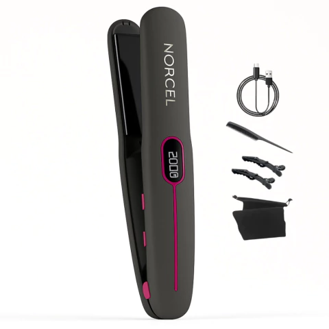 Plancha De Pelo Portatil Inalambrica 2 En 1 Alisado Rizado - comprar online