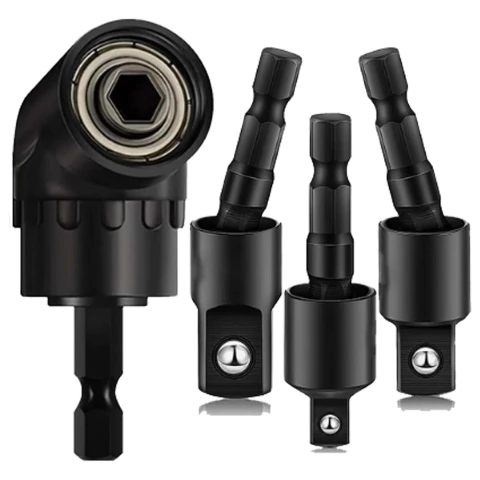 Set De Herramientas 4 En 1 Adaptador Ángulo Recto Y Dados