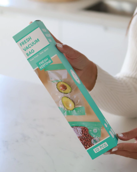Bolsas Al Vacio Pack X10 Para Alimentos Reutilizable - comprar online