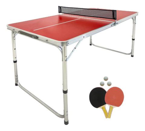 Mini Juego De Ping Pong Plegable + Kit De Regalo