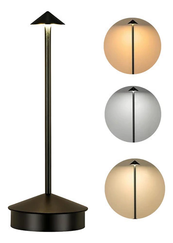Lampara Velador Led Táctil 3 Modos Recargable 300 Lumens