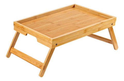 Bandeja De Cama Plegable Bambú Para Desayuno Picada Sushi