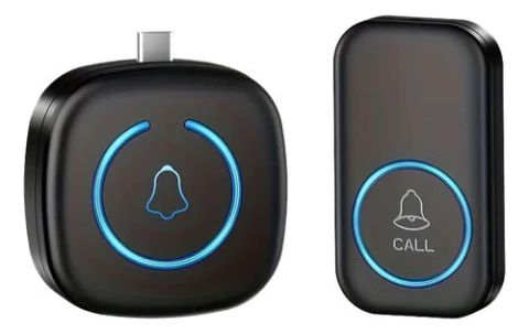 Timbre Inalámbrico Portátil Indicador Led 150 Metros Usb