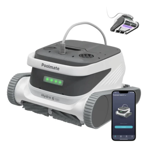 Robot Limpiafondo Lampara Uv Piscina Autónomo 15m Hydro6