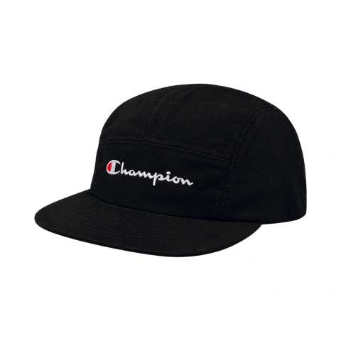Boné Champion Five Panel Micro Mini Script - Preto