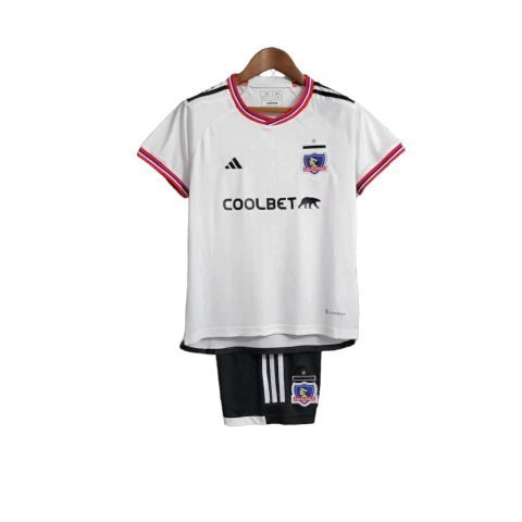 Kit Infantil Colo-Colo I Adidas 23/24 - Branco