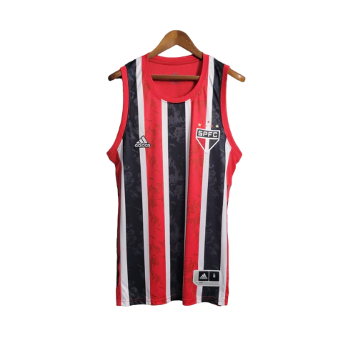 Camisa Regata São Paulo I 21/22 - Torcedor Adidas Masculina - Tricolor