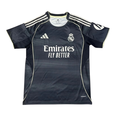 Camisa Real Madrid II 25/26 - Torcedor Adidas Masculina - Azul com detalhes em amarelo