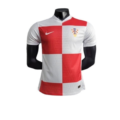 Camisa Seleção da Croácia I 24/25 - Jogador Nike Masculina - Branca e vermelha