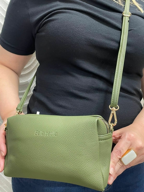 Bolsa Dayane – Transversal Pequena com 3 Divisórias e Função Necessaire
