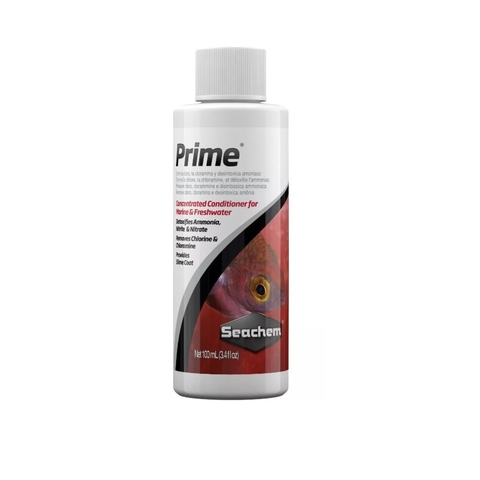 Seachem Prime 100ml - Condicionador De Água Para Aquário/ Anticloro