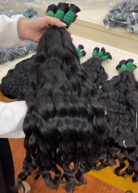 Cabelo Vietnã Ondulado 65Cm Castanho Escuro 100g - comprar online