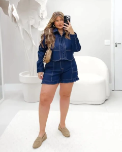 Camisa Jeans com Elastano - comprar online