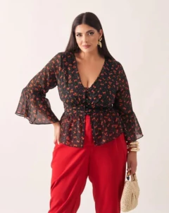 Blusa Bata Isys - Sanches Moda Plus Size
