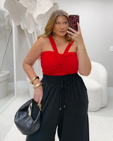 Blusa Canelada Alça - comprar online