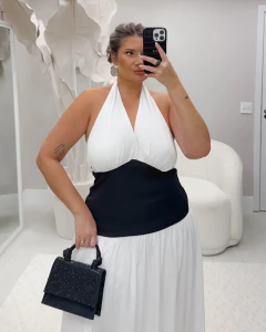 Vestido Longo Duo Glam na internet