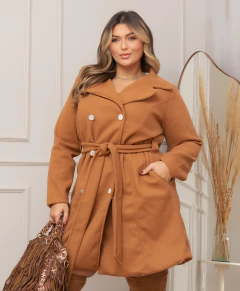 Sobretudo Elegance Lã Batida