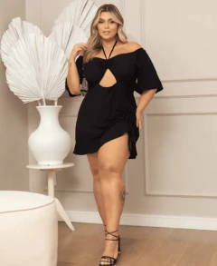 Vestido Angélica - Sanches Moda Plus Size