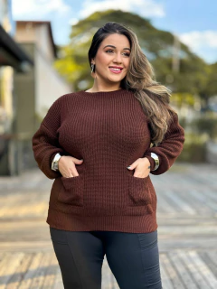 Blusa Tricot Bolsinho