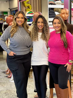 Blusa Tricot Karina - Sanches Moda Plus Size