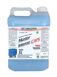 Amaciante de Roupa Super Concentrado Lavanderia Profissional Master Intense Caps 5 Litros - Ecomaster