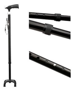 Bengala Com 4 Pontas Preta Base Opcional - Pro21