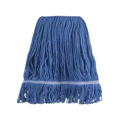 Mop Algodao Umido Ponta Dobrada 340g Azul - Cln 0013