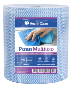Pano de Limpeza Multiuso Azul - 35gr 600 Panos - Health Clean