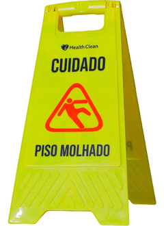 Placa de Aviso Piso Molhado Af03042 - Health Clean