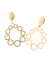 Brinco folheado a ouro 18k - Dália - comprar online