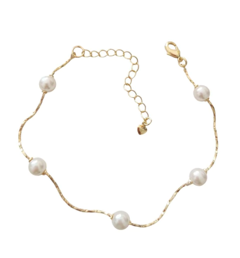 Pulseira Pérolas folheada a ouro 18k - comprar online