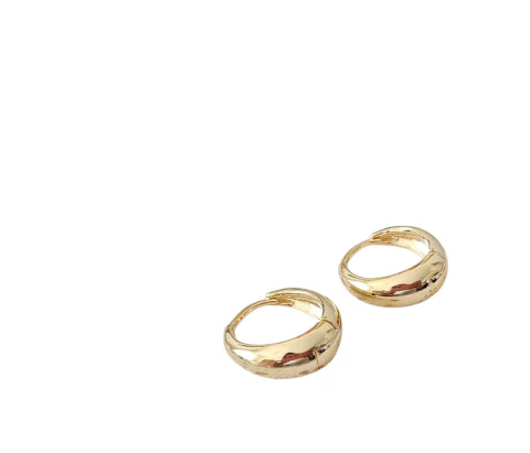 Argola gota lisa folheada a ouro 18k - M - comprar online