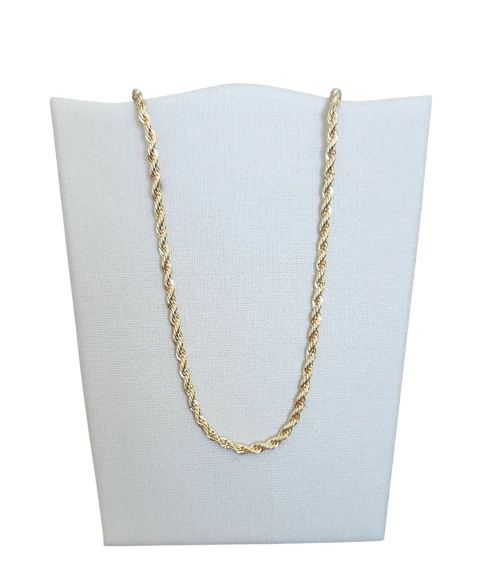 Choker corda entrelaçada folheada a ouro 18k - comprar online
